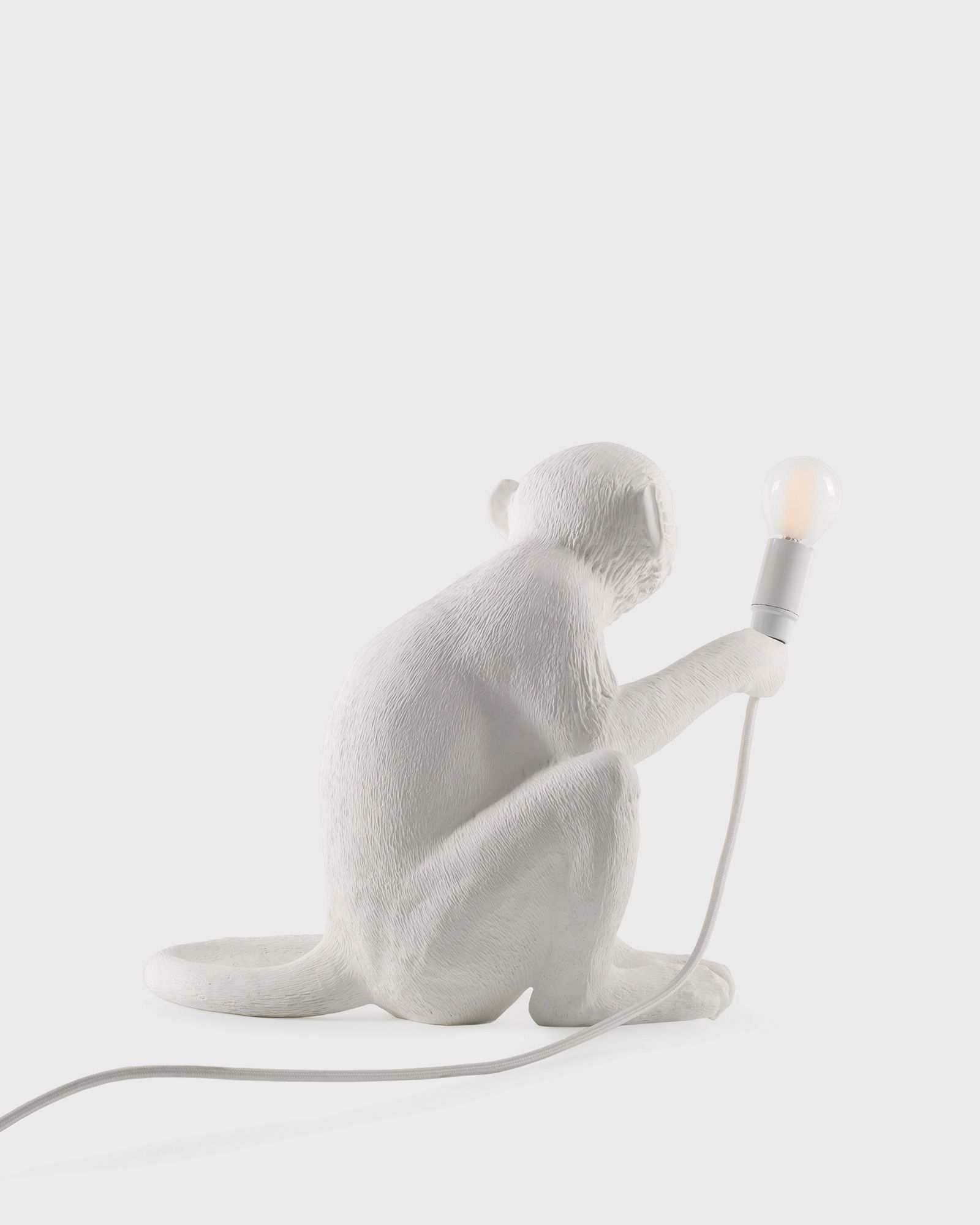 MONKEY LAMP RESIN LAMP - SITTING - EU PLUG