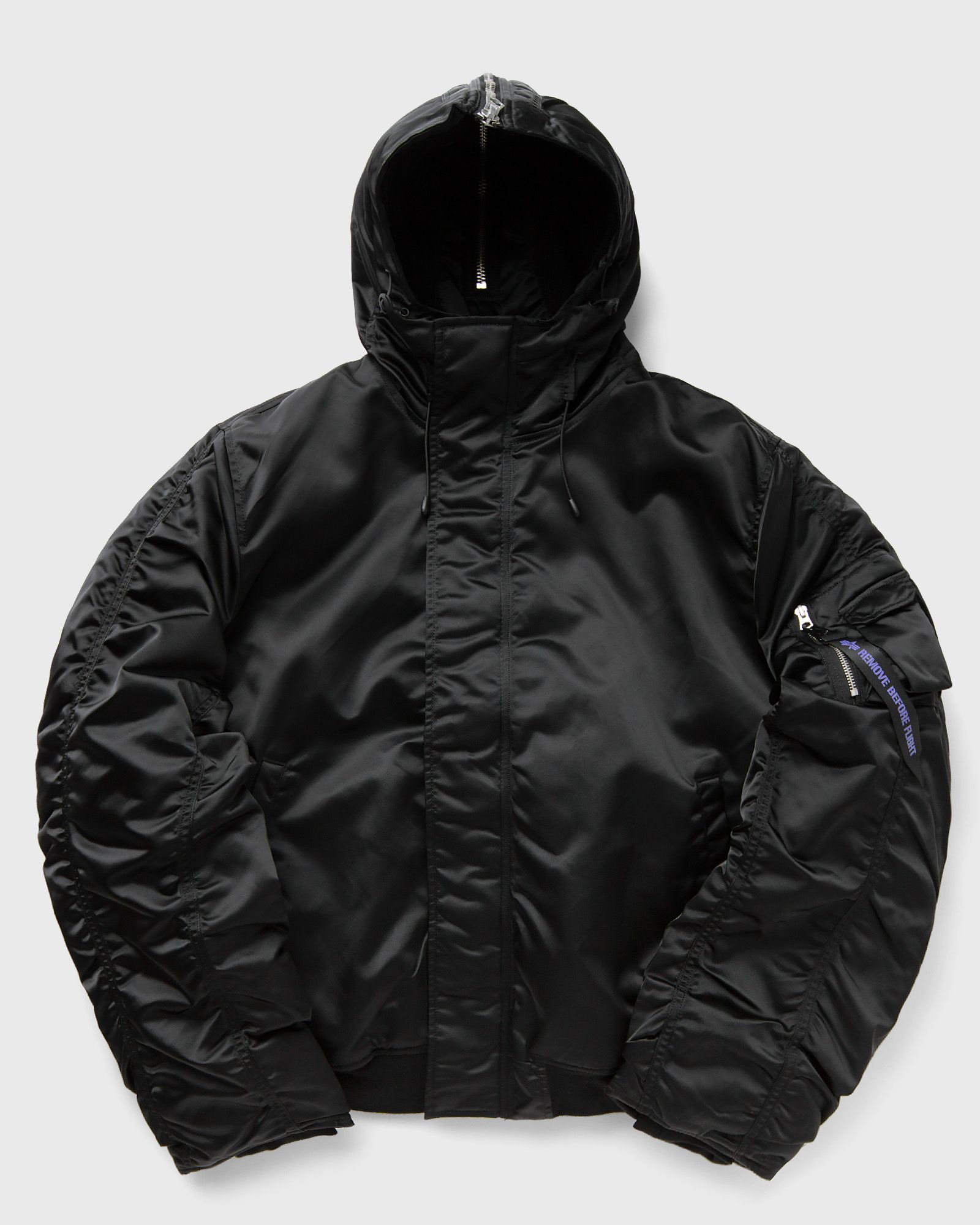 ジャケット・アウター BEAMS N-2B flight jacket PRIMALOFT black N-2B Parka Flight Jackets
