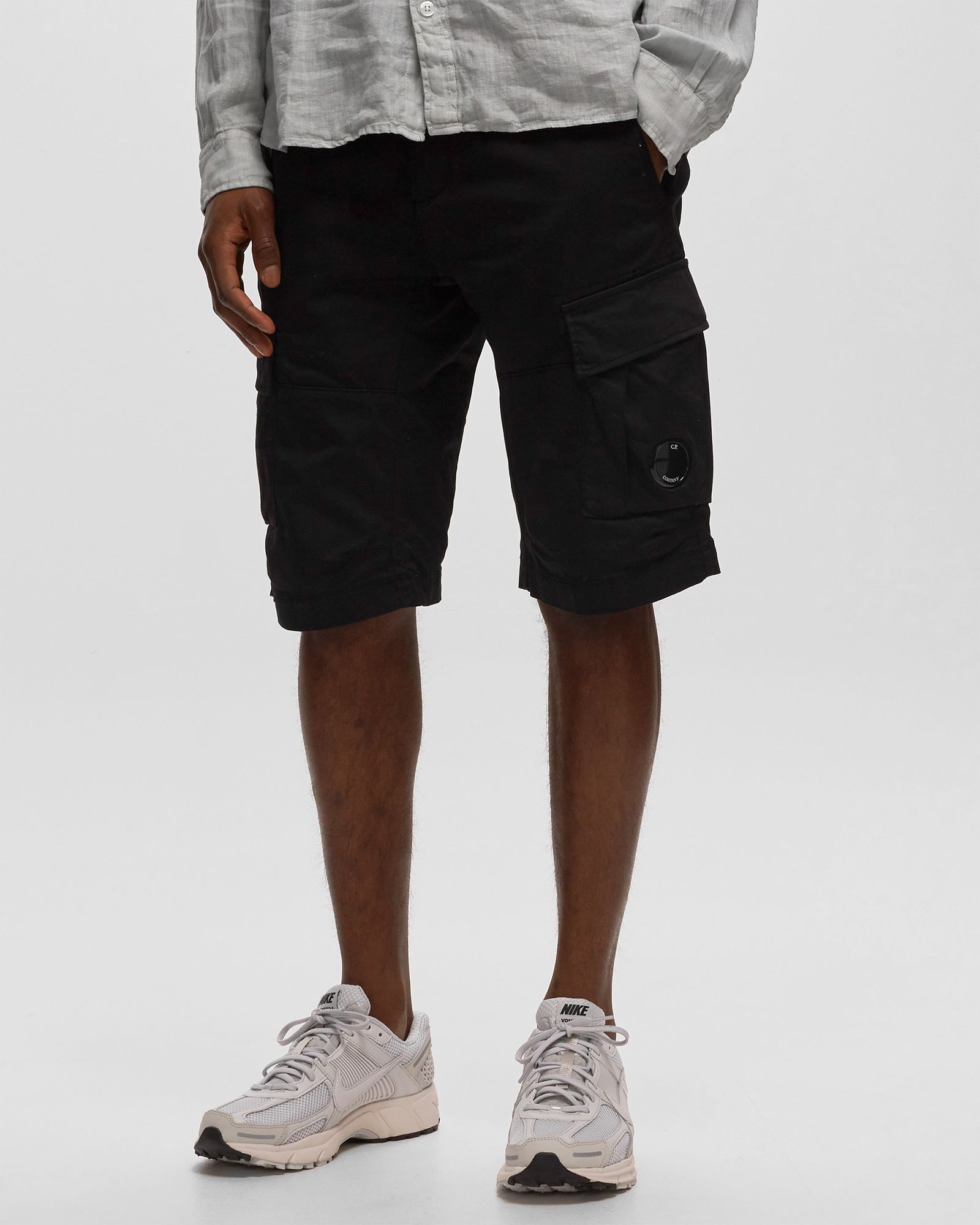 STRETCH SATEEN CARGO SHORTS
