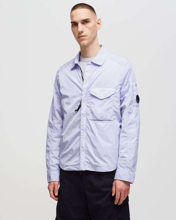 Cp company chrome overshirt blue hotsell