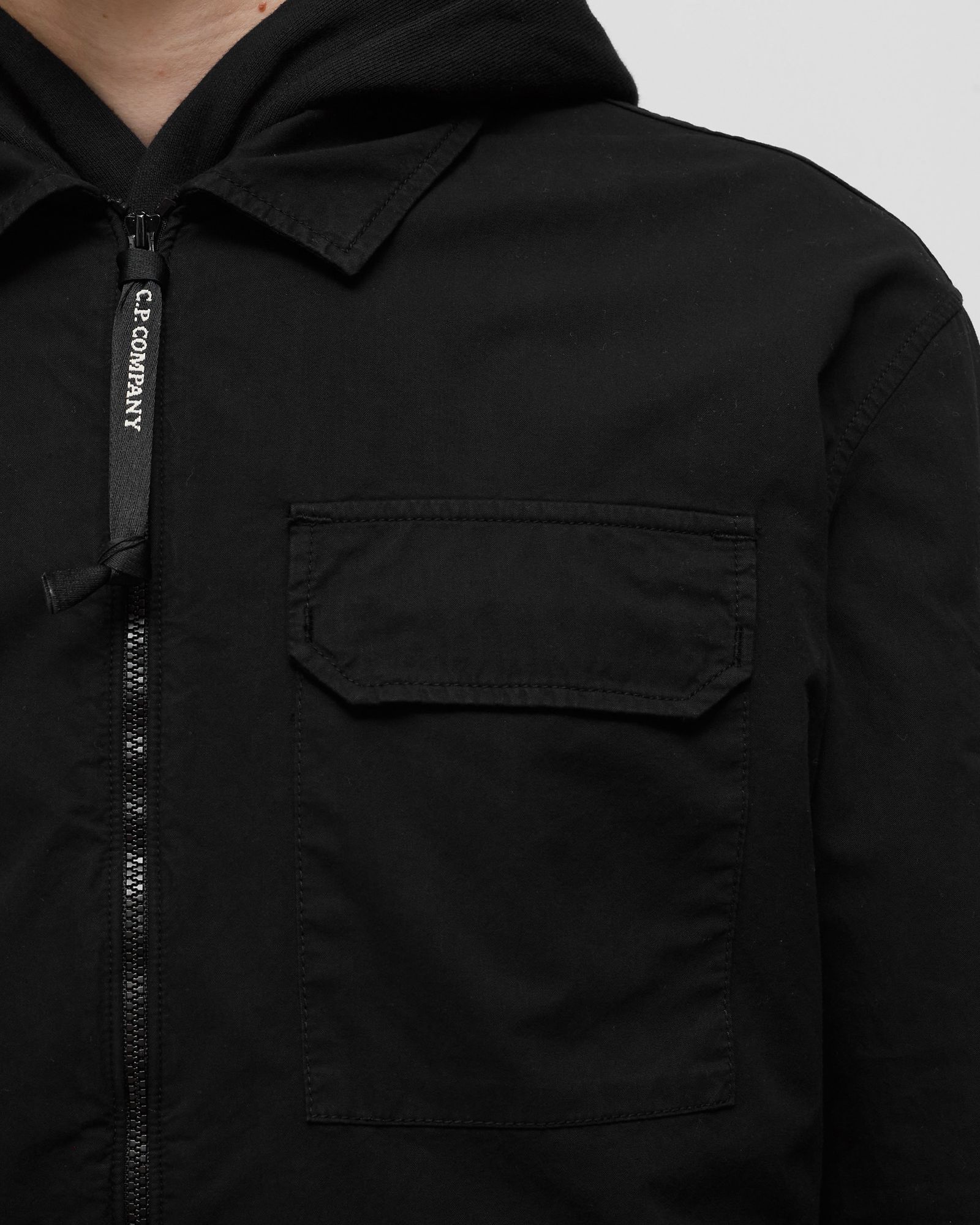 GABARDINE ZIPPED SHIRT