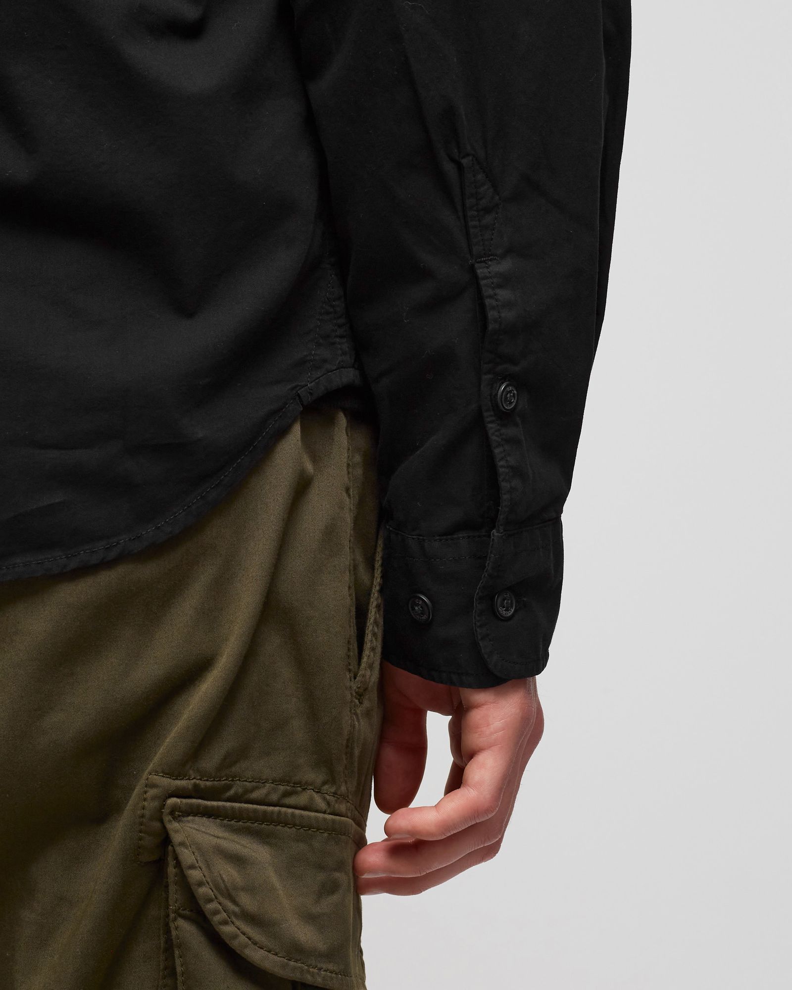 GABARDINE ZIPPED SHIRT