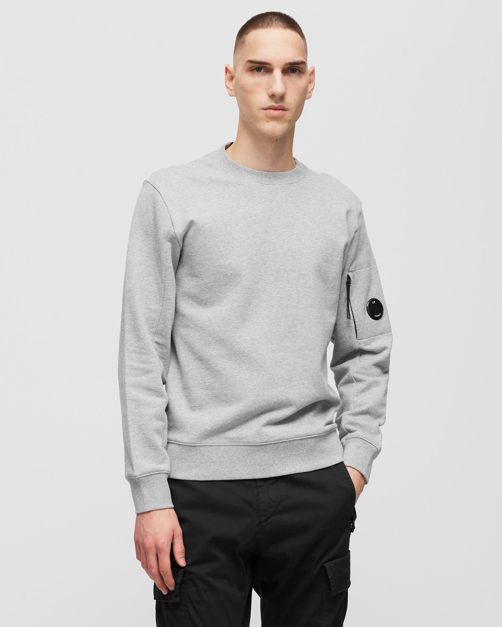 DIAGONAL RAISED FLEECE BACK LOGO SWEATSHIRT