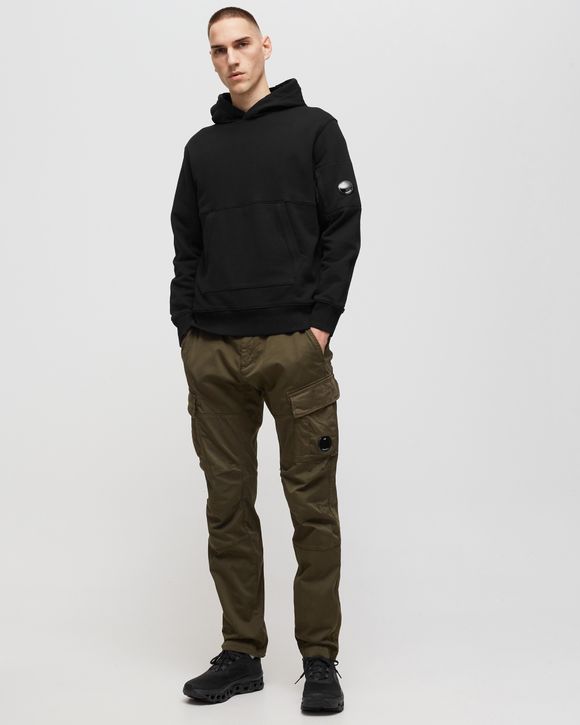 DIAGONAL RAISED FLEECE PULLOVER HOODIE