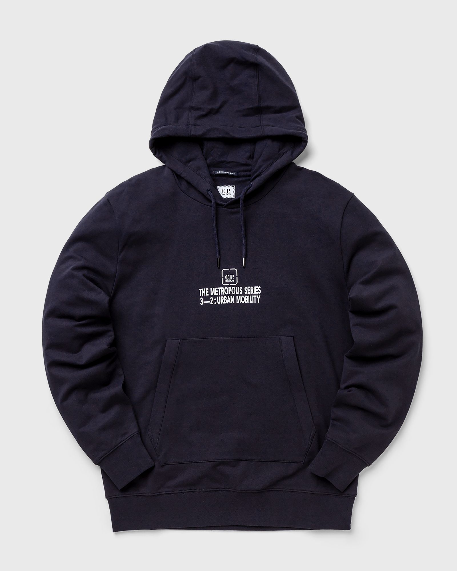 c.p. company metropolis series stretch fleece graphic hoodie men hoodies