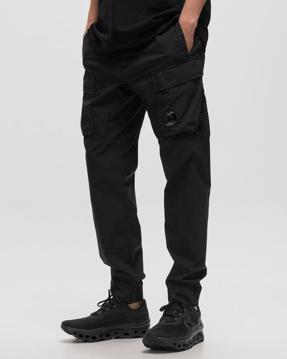 C.P. Company 50 FILI STRETCH CARGO PANTS Black - BLACK