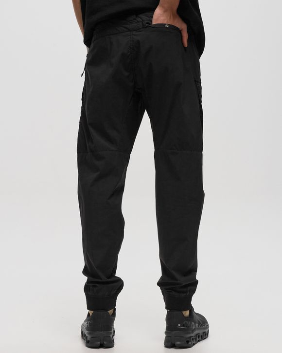 Black Satin Cuffed Cargo Pants | AX Paris | SilkFred US