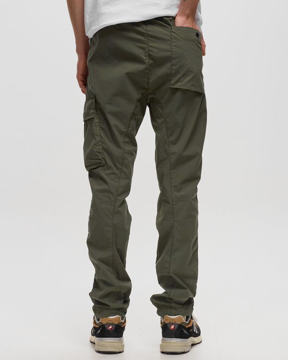 C.P. Company 50 FILI STRETCH UTILITY PANTS Green - BRONZE GREEN