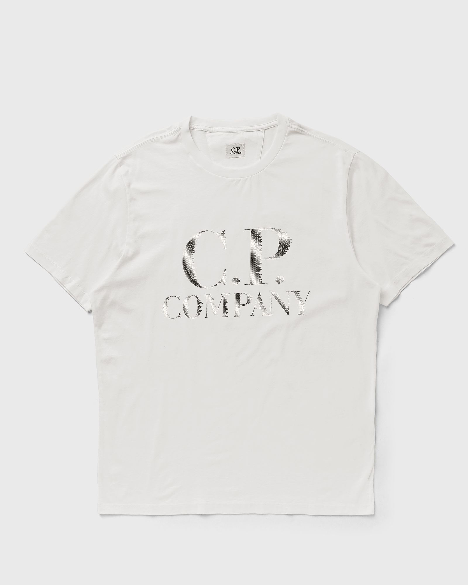 c.p. company 30/1 jersey large logo t-shirt men shortsleeves