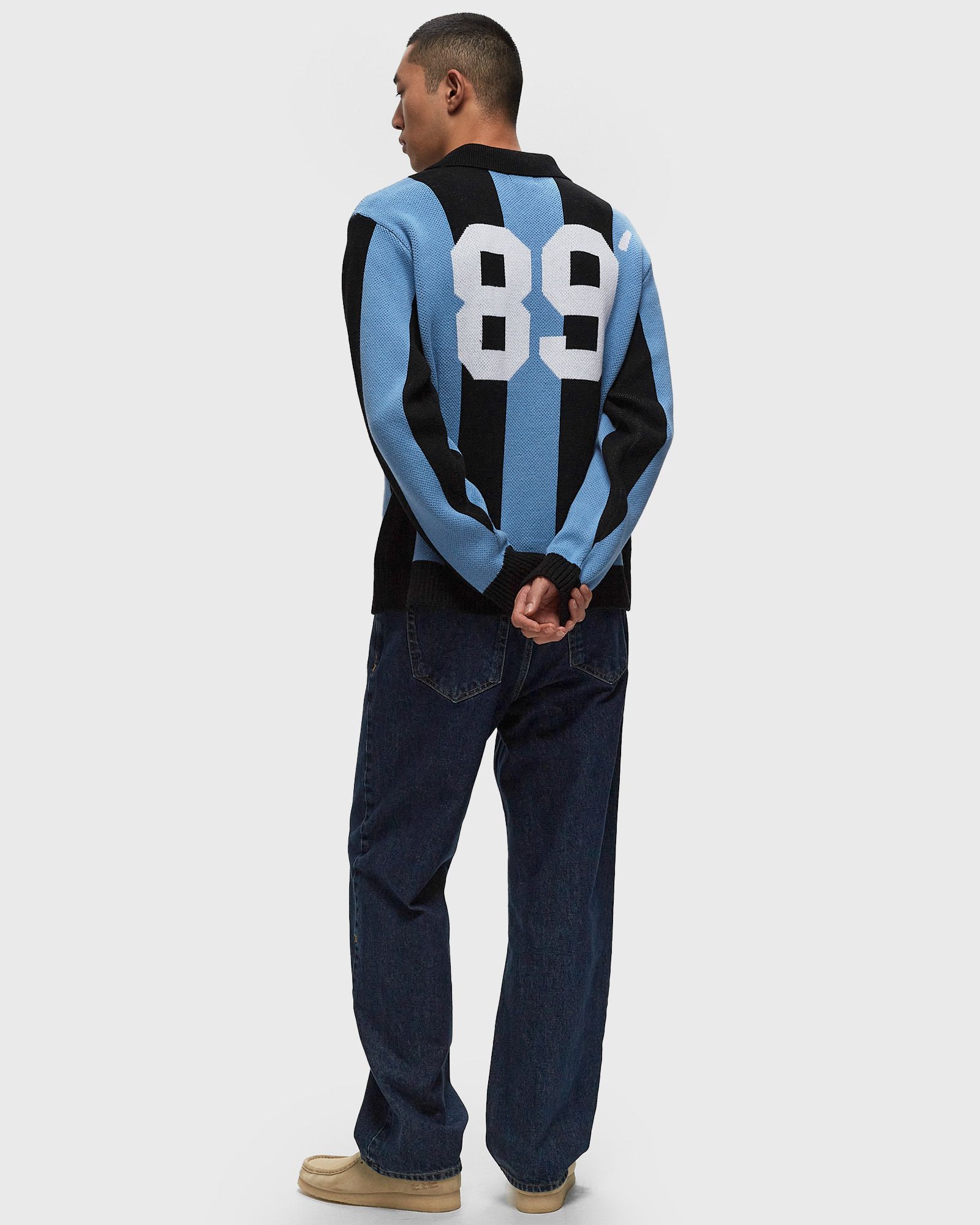 Obey Soccer jersey sweater Black Blue | BSTN Store
