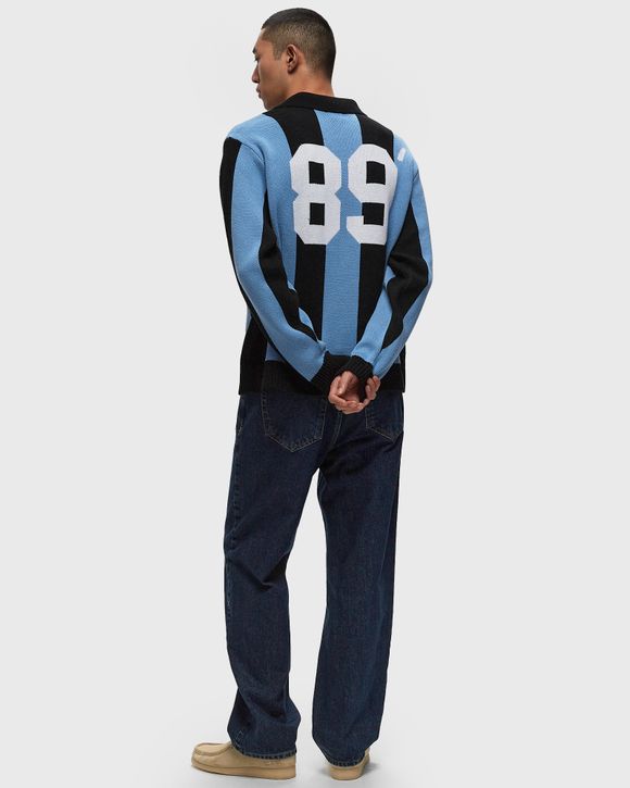 Obey Soccer jersey sweater Black/Blue | BSTN Store