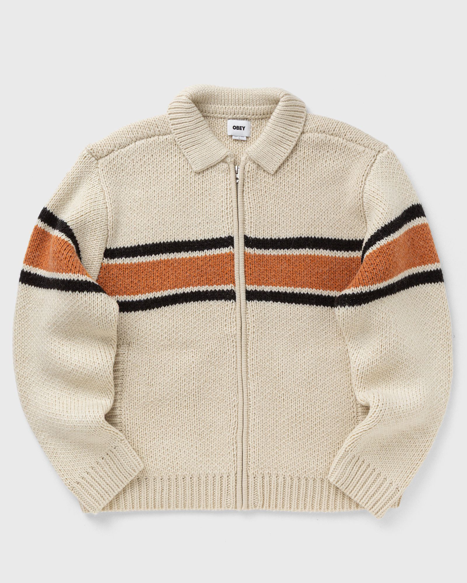 Obey bernard zip up sweater