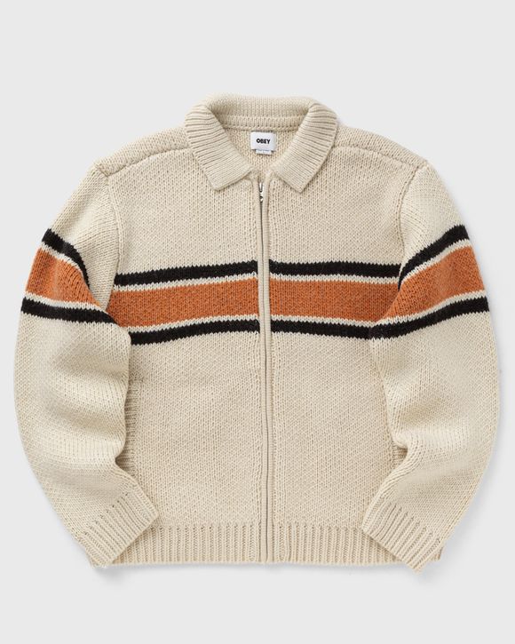 Obey bernard zip up sweater