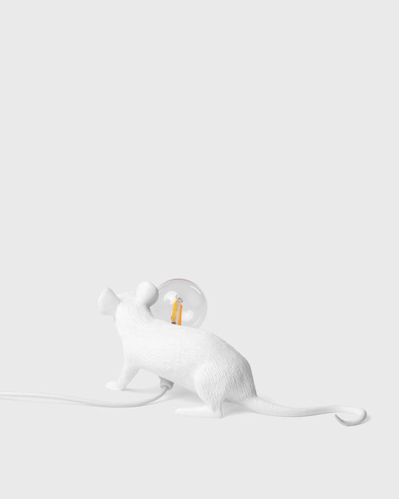 Seletti MOUSE LAMP#3-LOP RESIN LAMP - LIE DOWN USB - EU PLUG White