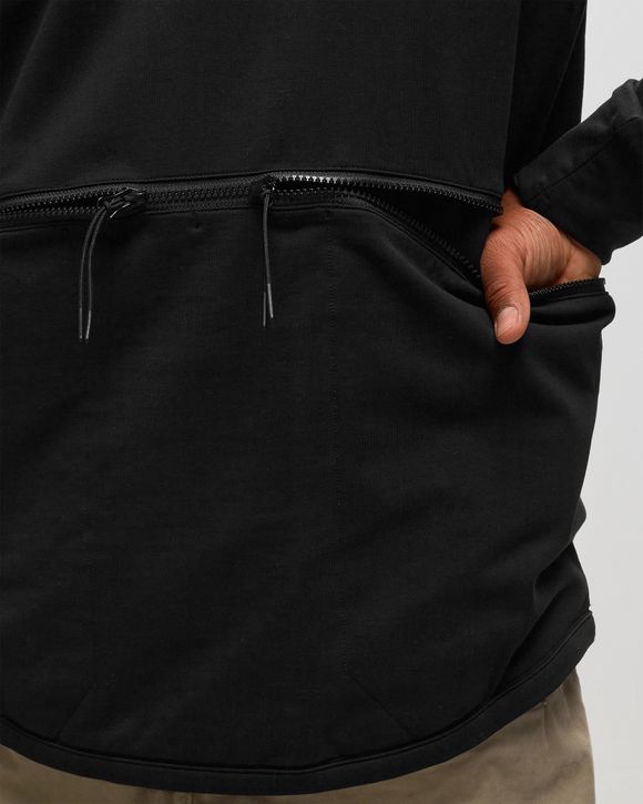 METROPOLIS SERIES STRETCH FLEECE REVERSE ZIPPED SWEATSHIRT
