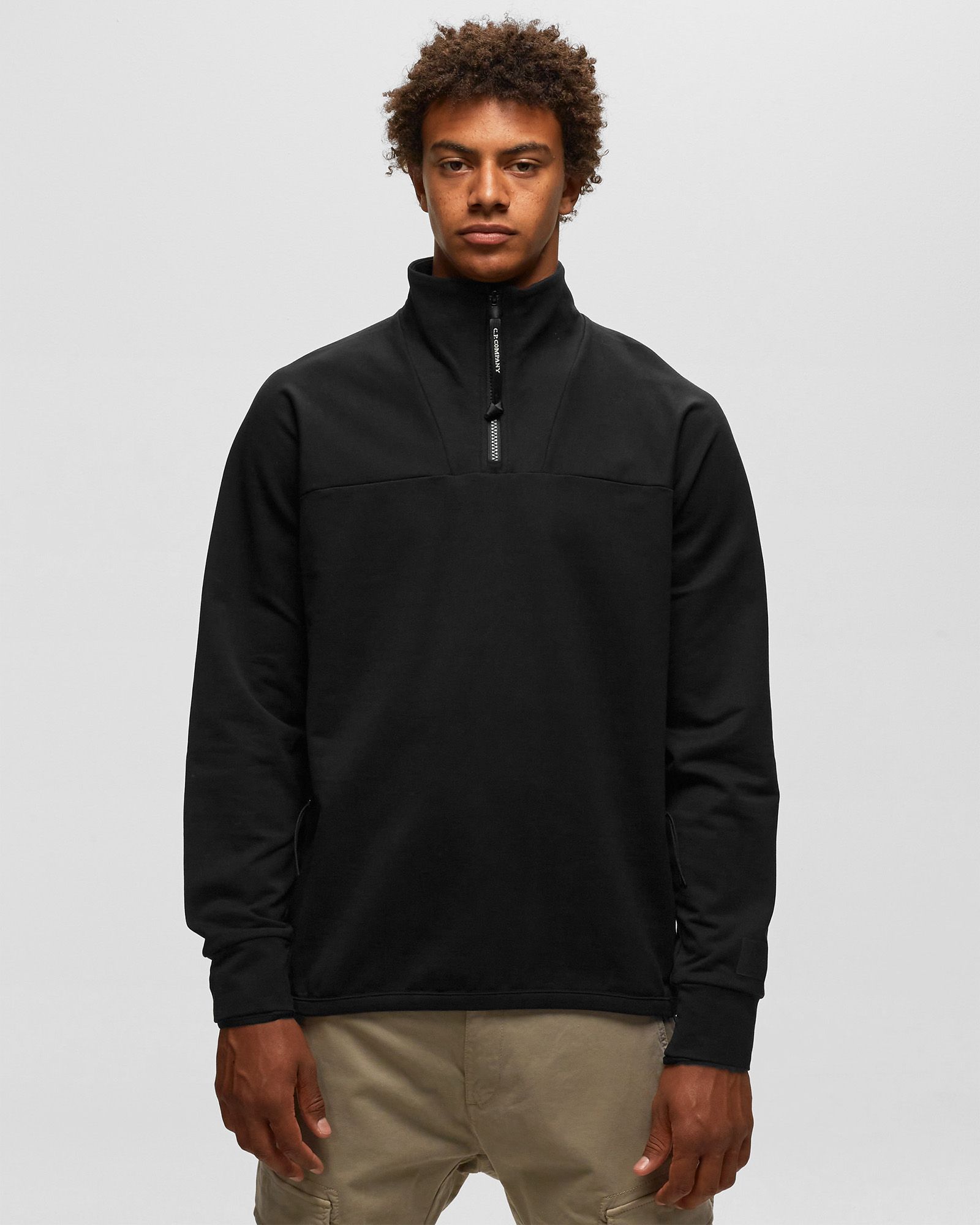 METROPOLIS SERIES STRETCH FLEECE REVERSE ZIPPED SWEATSHIRT