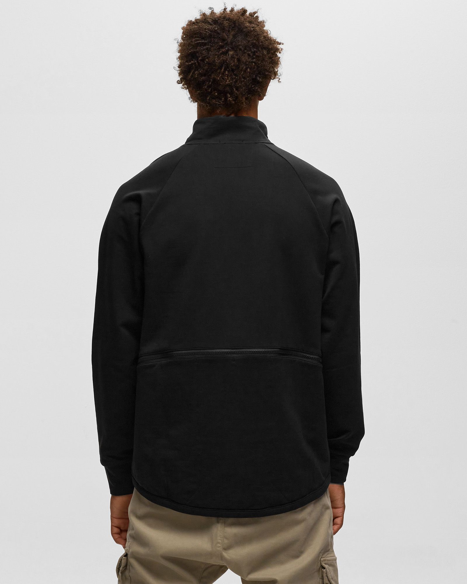 METROPOLIS SERIES STRETCH FLEECE REVERSE ZIPPED SWEATSHIRT