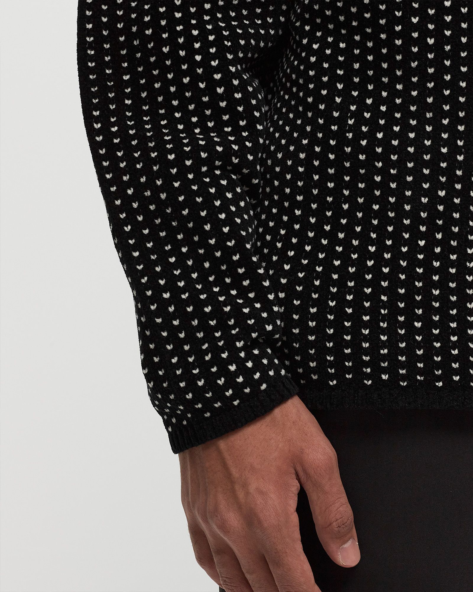 CHENILLE COTTON JACQUARD KNIT