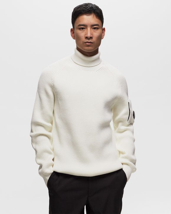 C.P. Company KNITWEAR - TURTLE NECK White - GAUZE WHITE