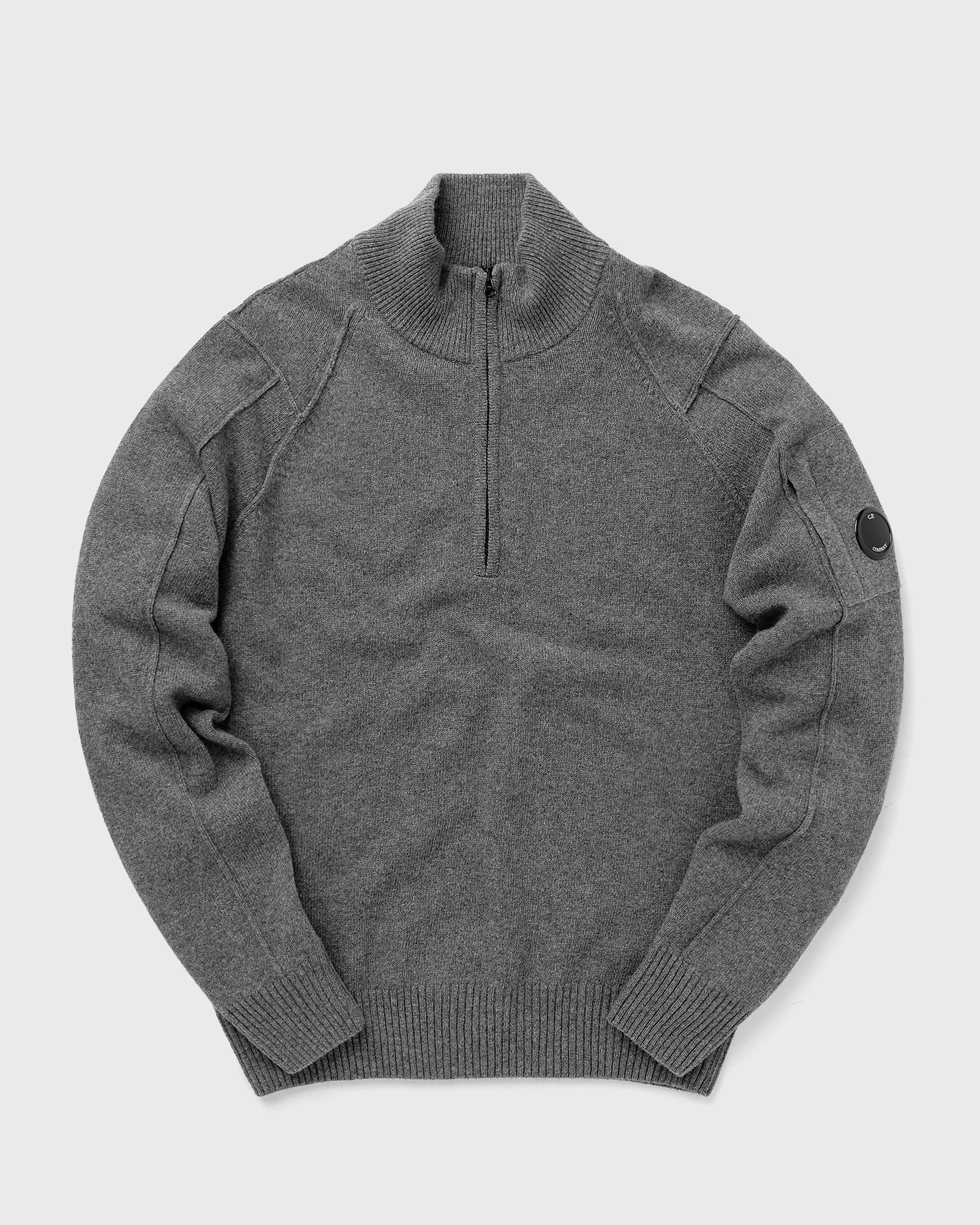 LAMBSWOOL QUARTER ZIPPED KNIT