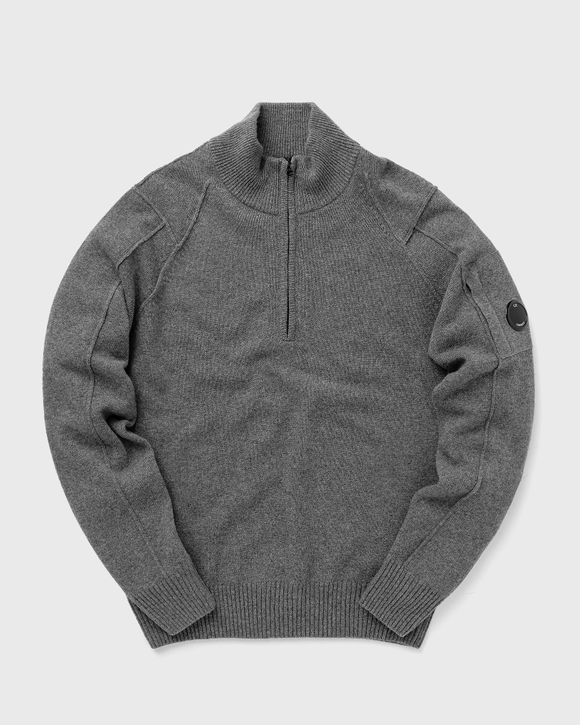 LAMBSWOOL QUARTER ZIPPED KNIT