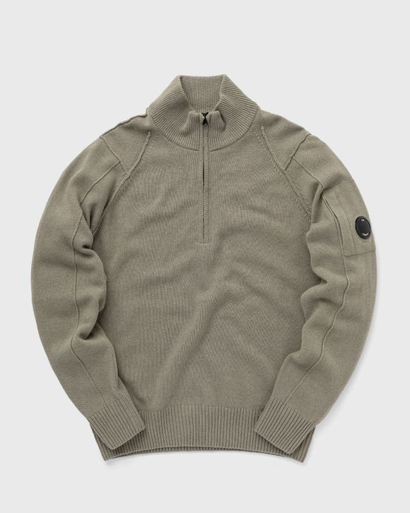 LAMBSWOOL QUARTER ZIPPED KNIT