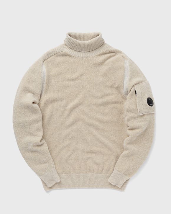 C.P. Company FLEECE KNIT ROLL NECK Beige | BSTN Store