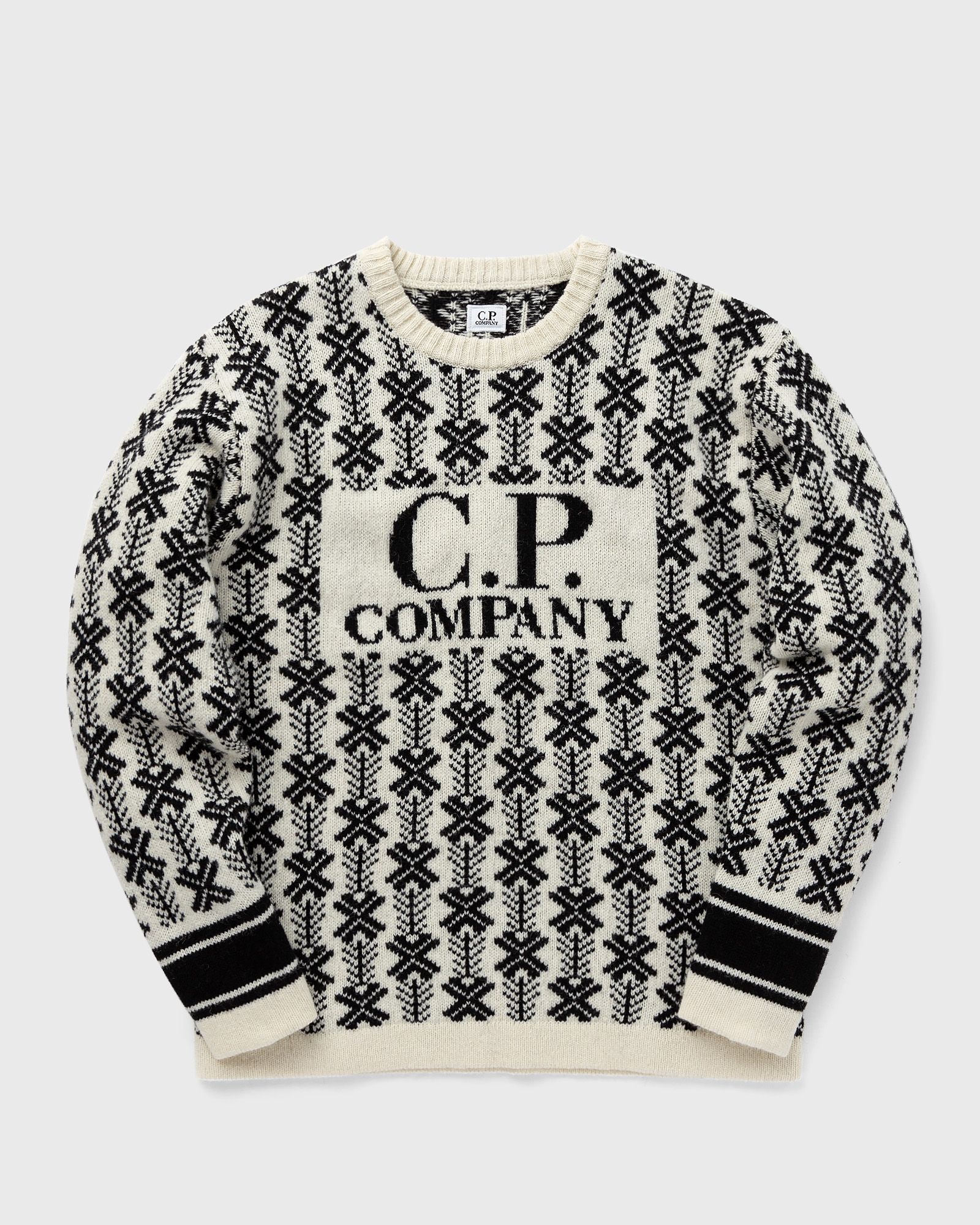 WOOL JACQUARD LOGO KNIT