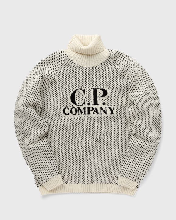 C.P. Company Logo-Jacquard Virgin Wool Sweater