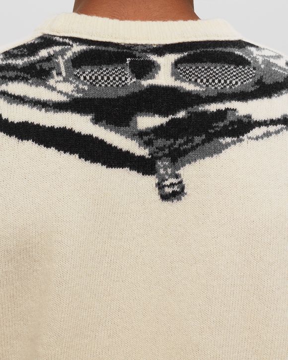 LAMBSWOOL JACQUARD GOGGLE KNIT