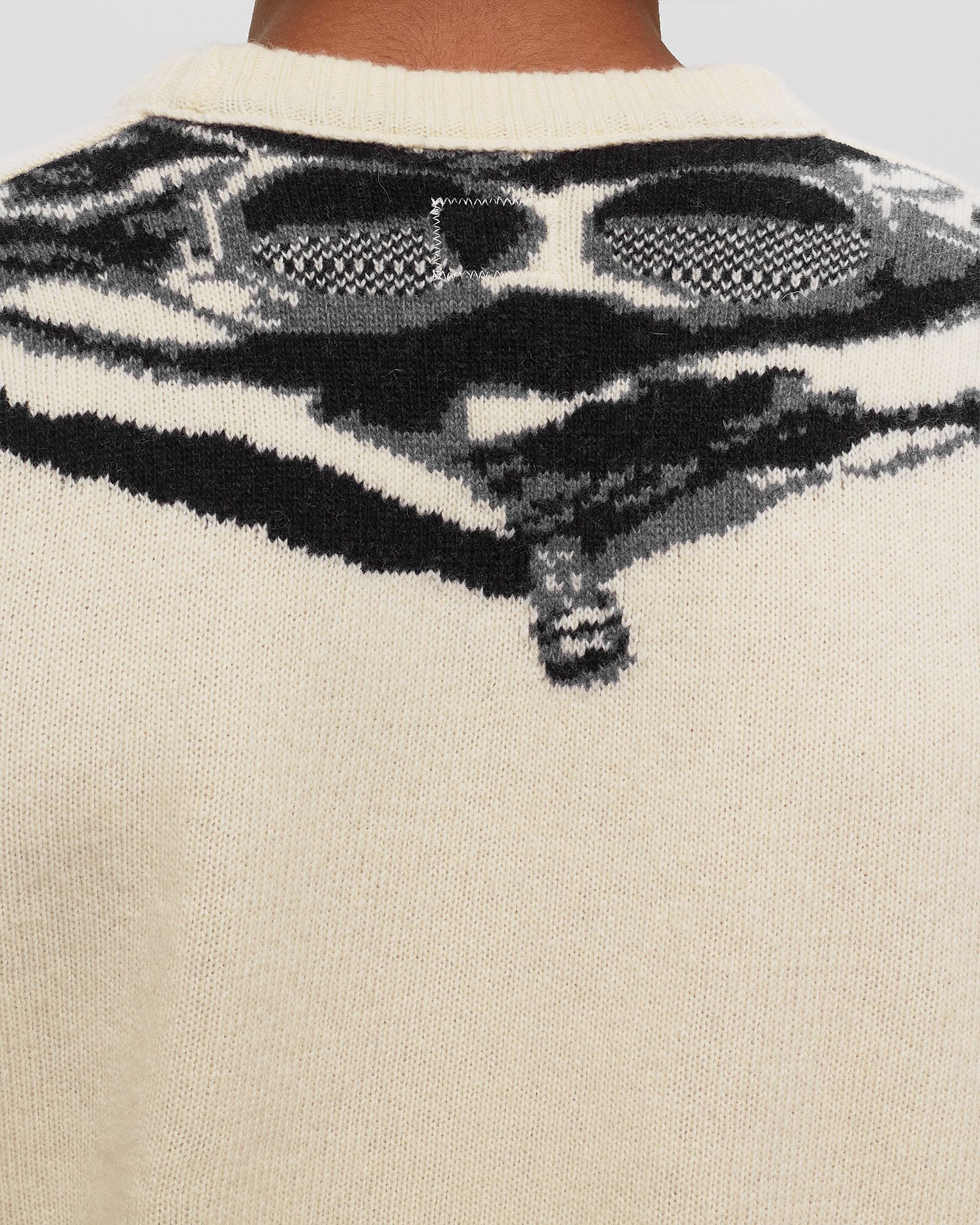 LAMBSWOOL JACQUARD GOGGLE KNIT