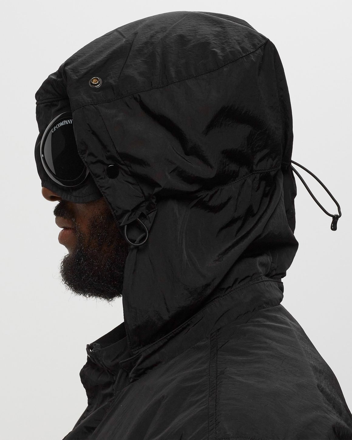C.P. Company C.P. DUFFEL MIXED GOGGLE JACKET Black | BSTN Store