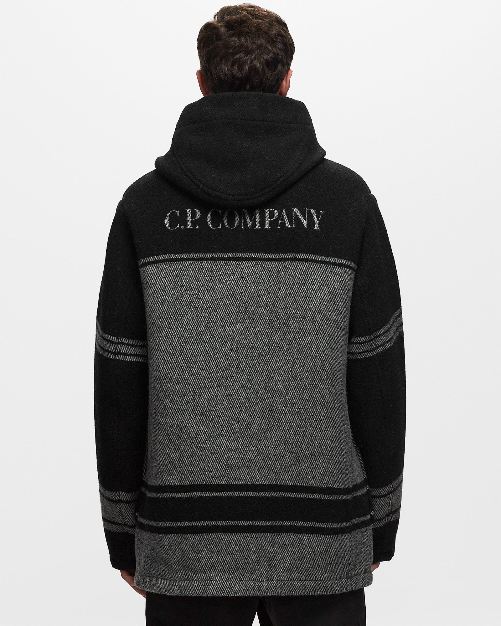 C.P. DUFFEL JACQUARD STRIPED COAT