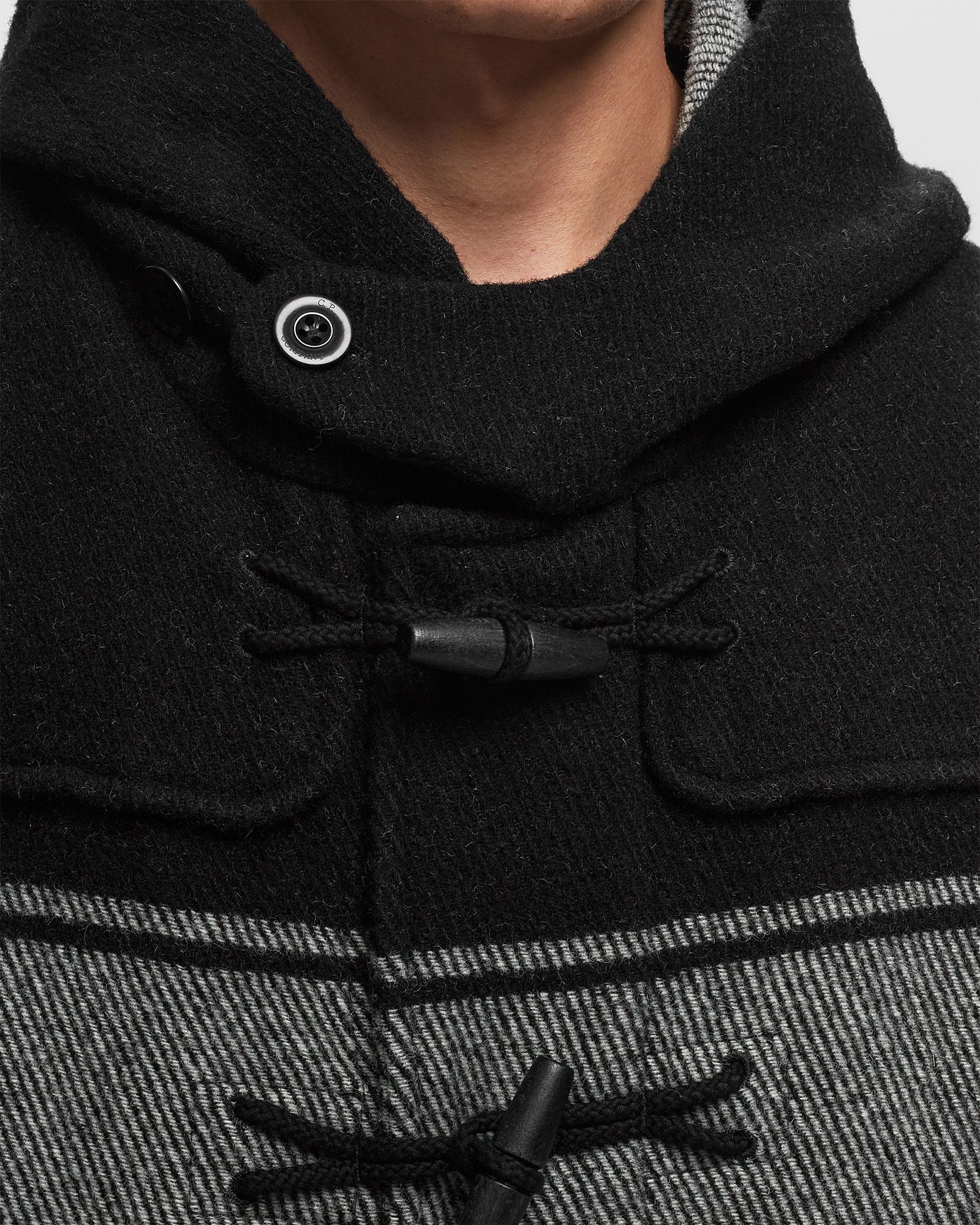 C.P. DUFFEL JACQUARD STRIPED COAT