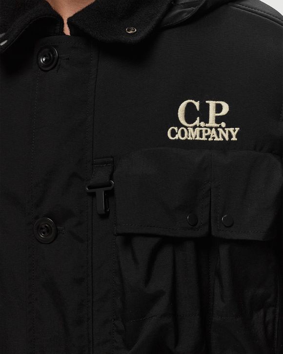 C.P. Company C.P. DUFFEL MIXED GOGGLE JACKET Black