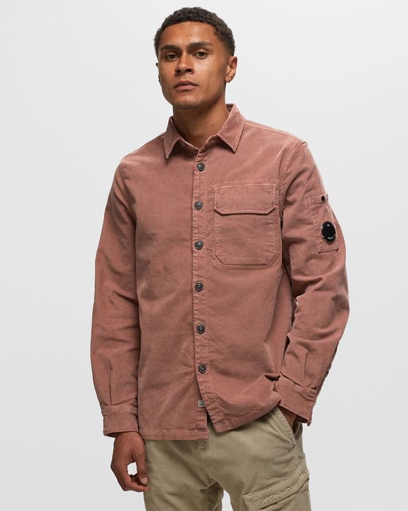 C.P. Company CORDUROY SHIRT Red - CEDAR WOOD