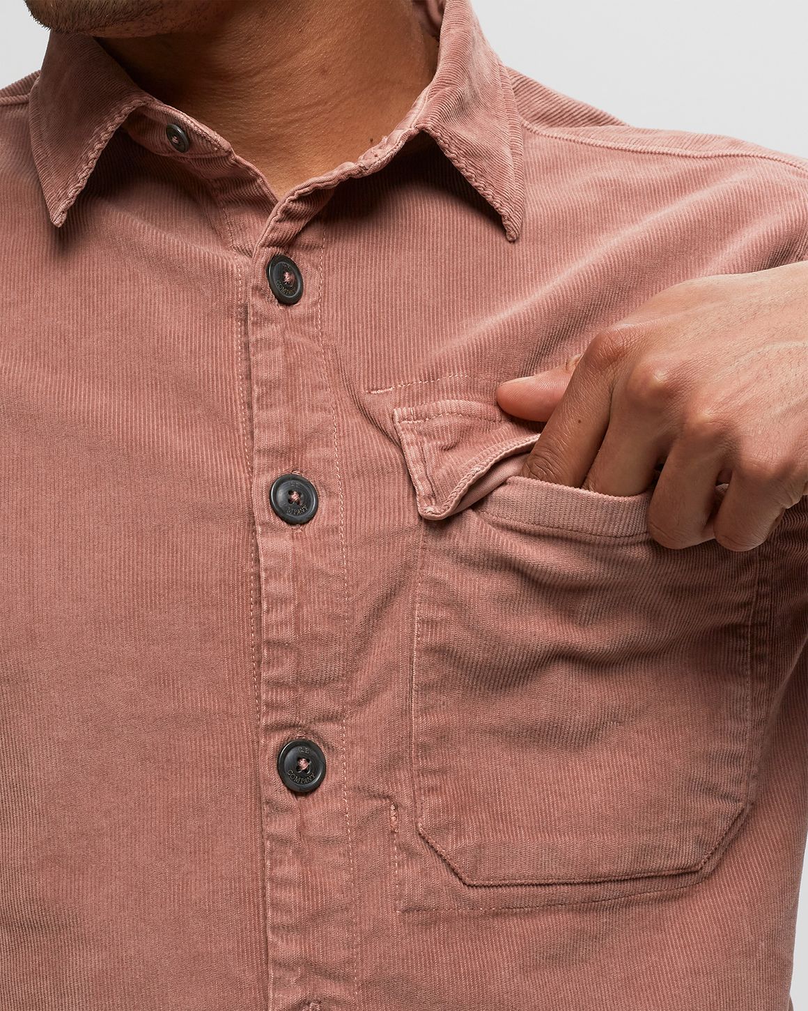 その他 TEN CORDUROY SHIRT BB L CODE-ZERO Corduroy Shirt Men Rib Blue XXL | CODE-ZERO