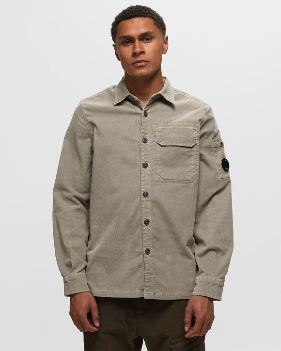 C.P. Company CORDUROY SHIRT Grey - SILVER SAGE