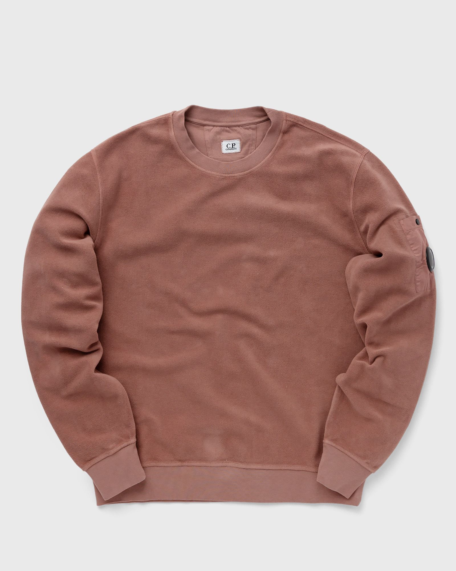 REVERSE BRUSHED & EMERIZED DIAG. FLEECE SWEATSHIRT