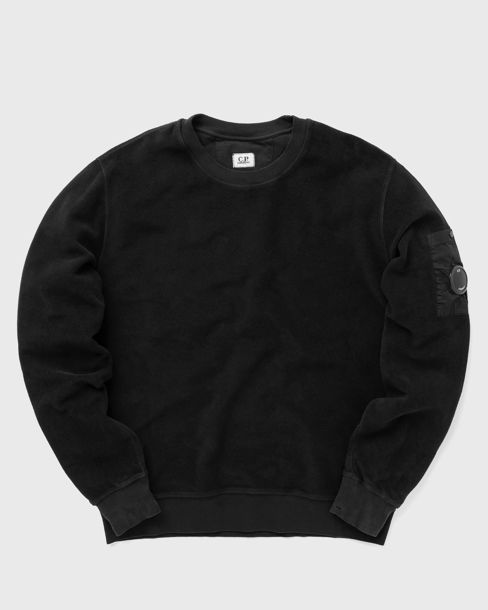 C.P. Company - reverse brushed & emerized diag. fleece sweatshirt men sweatshirts black in größe:m