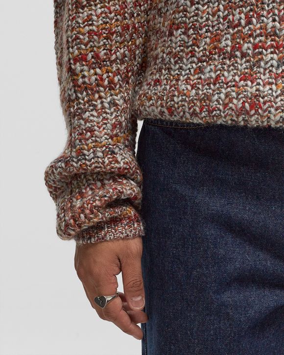 FISHERMAN RIB KNIT CREWNECK