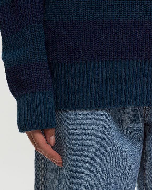 FISHERMAN RIB KNIT HOODIE