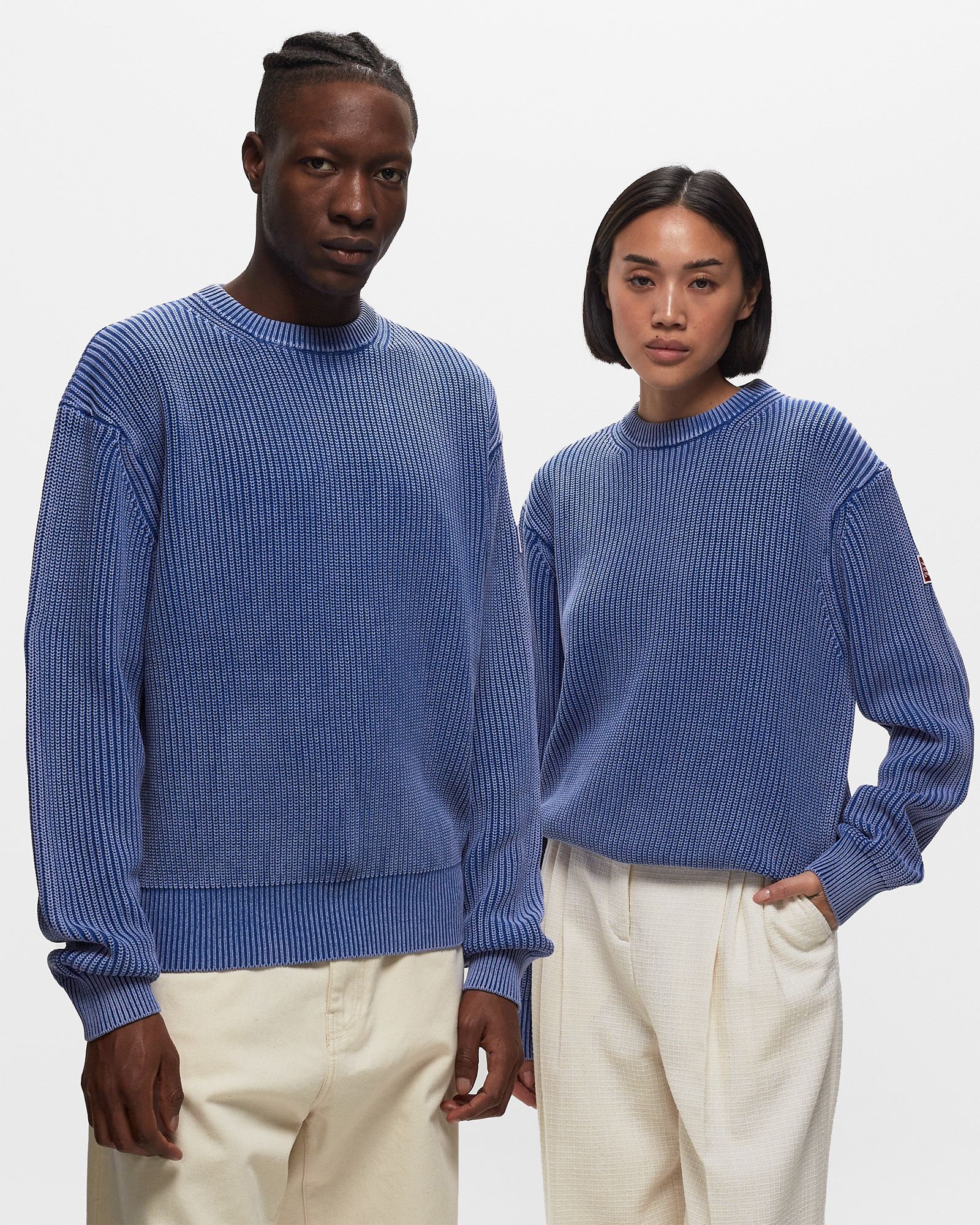 FISHERMAN RIB KNIT CREWNECK