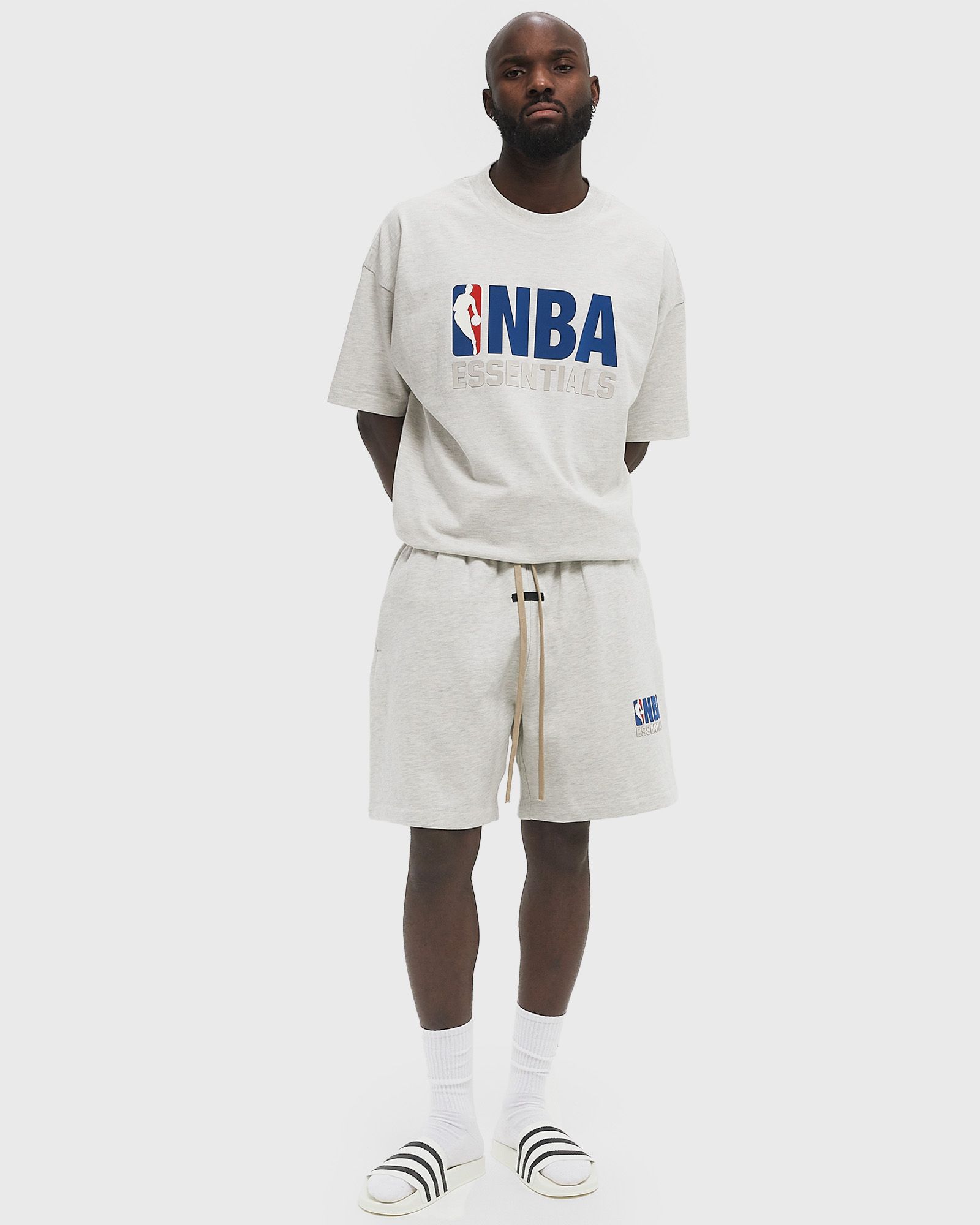 Essentials NBA Sweatshorts　fear of god Fear of God Essentials NBA Sweatshorts Light Heather Men's