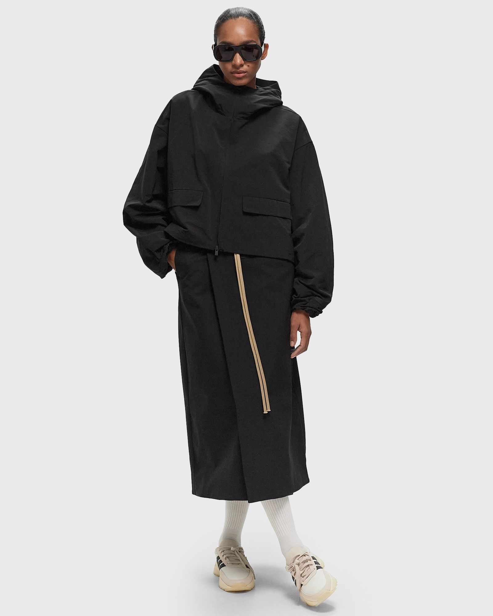 BONDED NYLON WRAP SKIRT