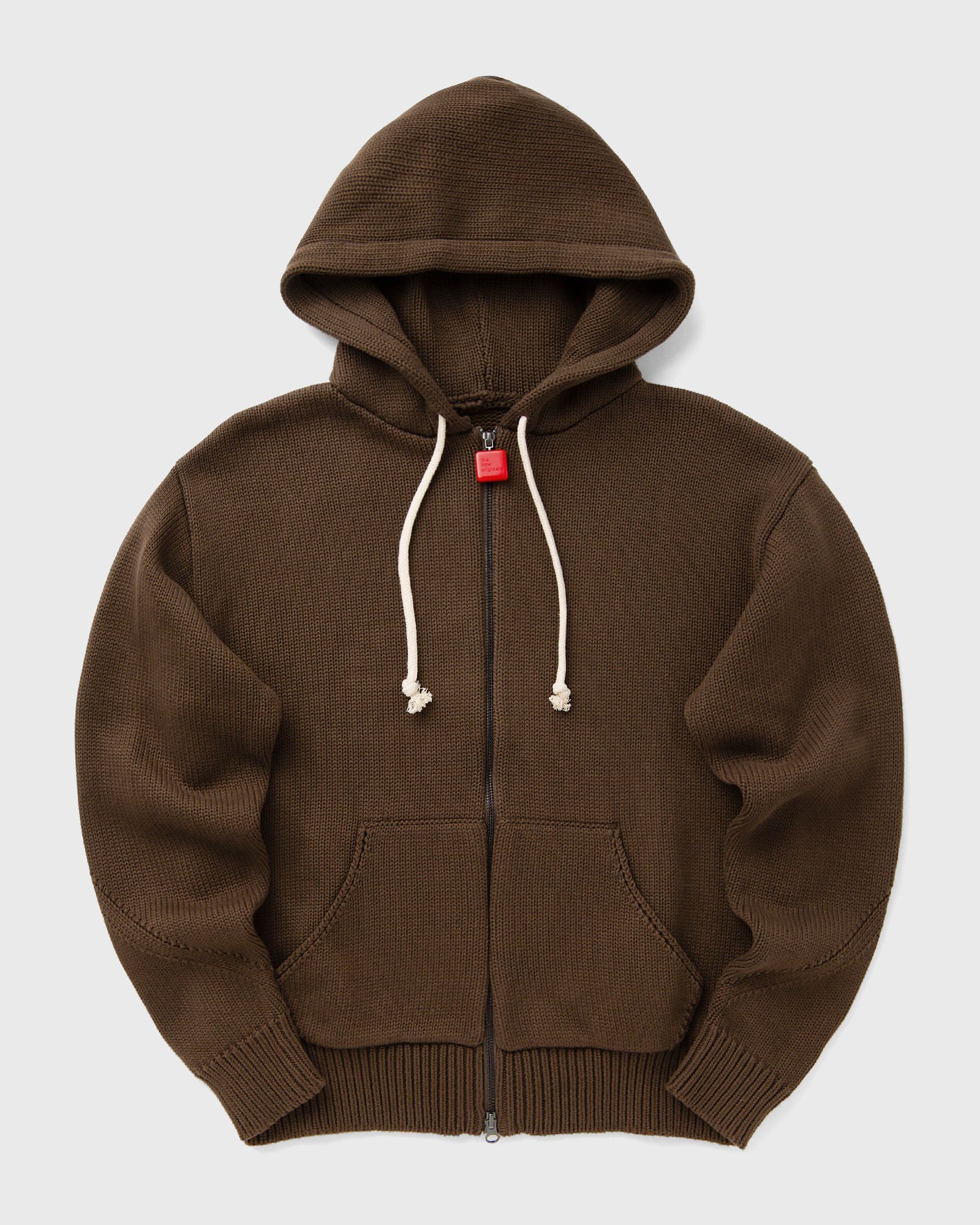 CHUNKY KNIT ZIP UP HOODIE