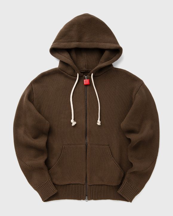 CHUNKY KNIT ZIP UP HOODIE