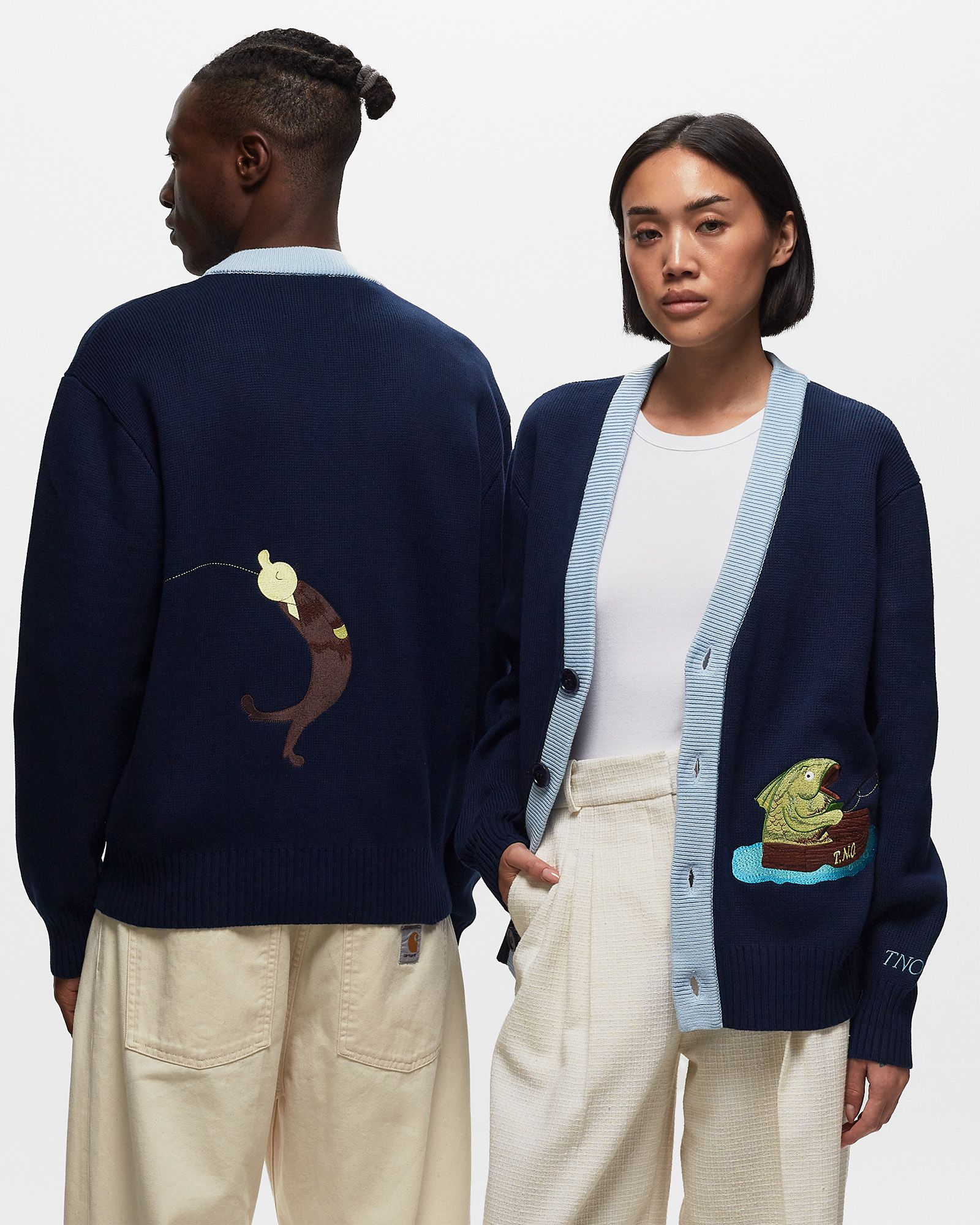 FISHING FREDDY KNIT CARDIGAN