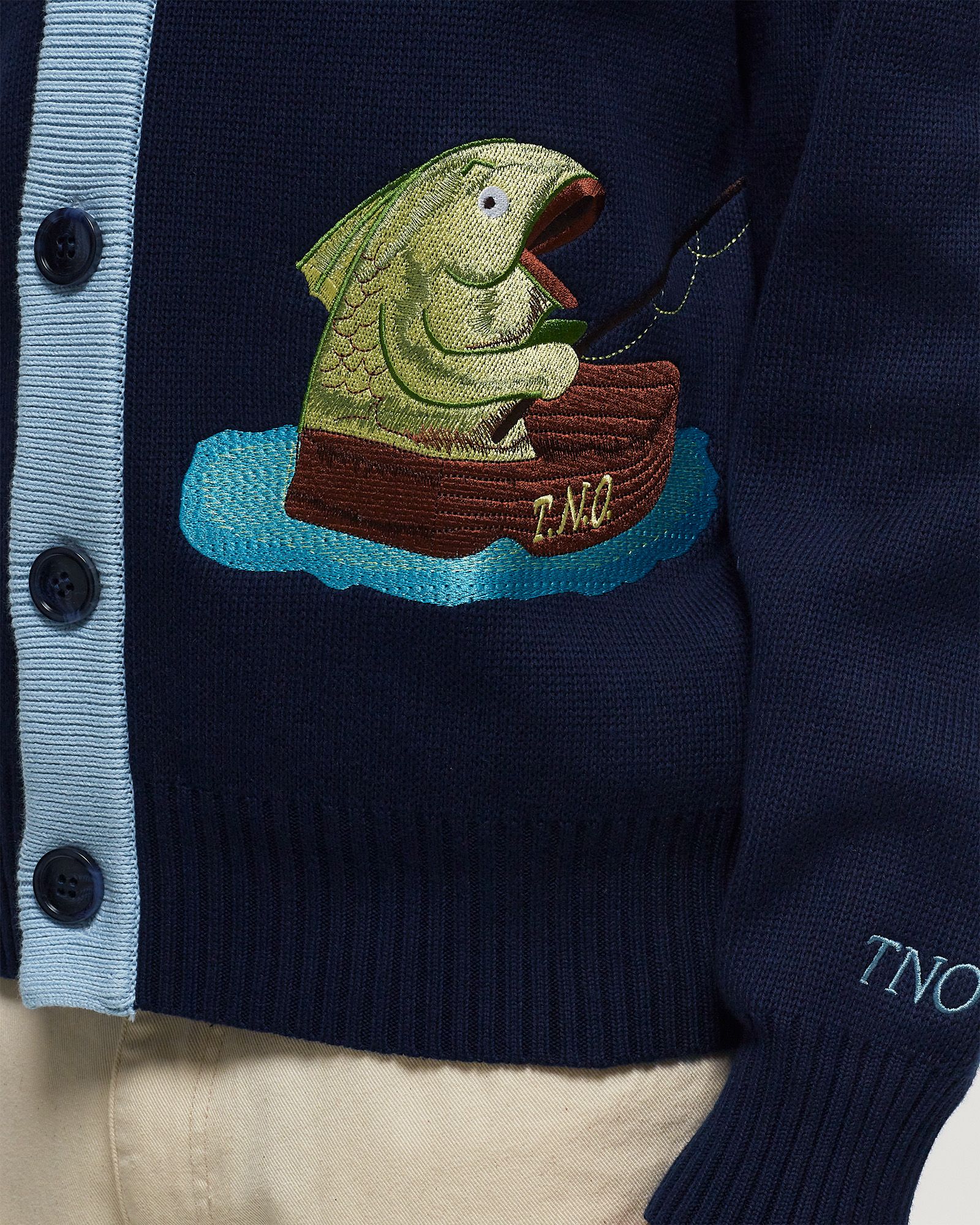 FISHING FREDDY KNIT CARDIGAN