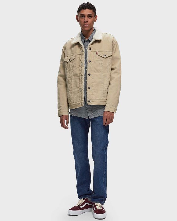 Levis type 3 sherpa trucker beige online